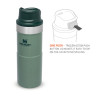 Термокружка Stanley Classic Trigger Action 1-Hand 0,47 л, зелёная (10-06439-005)